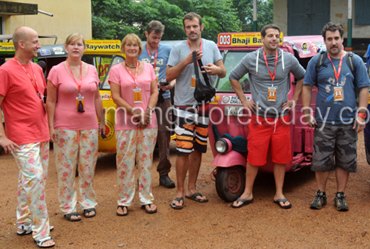 Mumbai Express Rally arrives in Mangalore